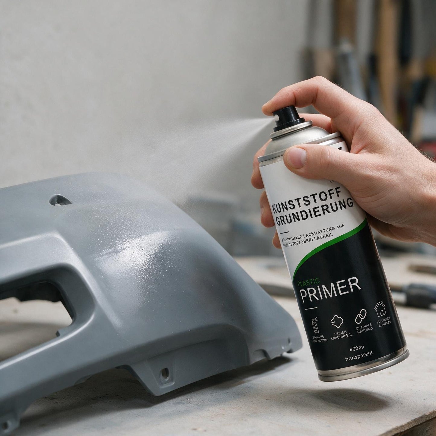 Kenzopaints Kunststoff-Grundierung Primer 400ml Transparent